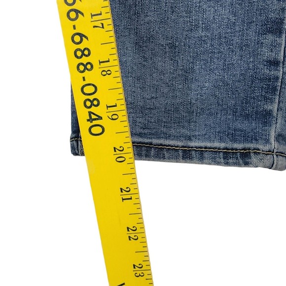 UBU Vintage High-Rise Cropped Jeans Whiskered Distressed Size 32 Tag - Picture 9 of 11